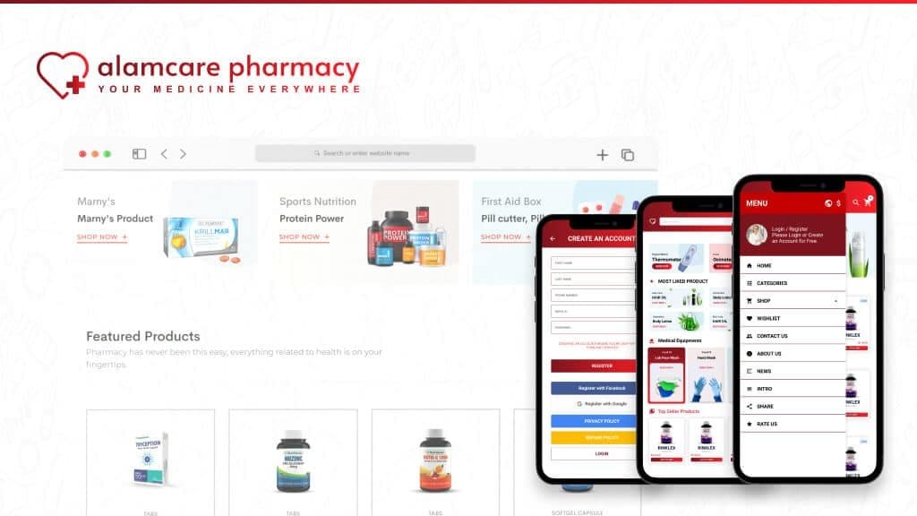 Alamcare Pharmacy — project preview